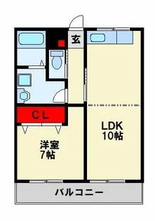 グレースコート【308号室】の間取り