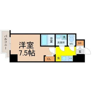エスリード今池アヴェール【2階】の間取り