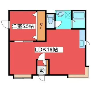 樋口マンションB【102P号室】の間取り