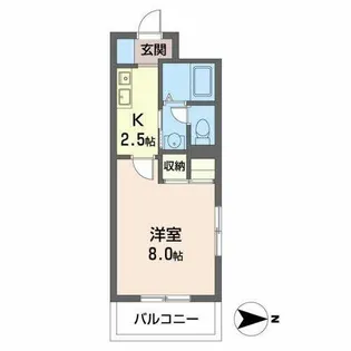 Le plaisir(ル・プレジール)【0502号室】の間取り