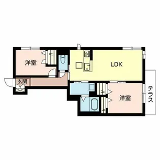 フォーカス【0101号室】の間取り