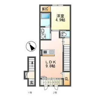 Jiro東幸【2階】の間取り