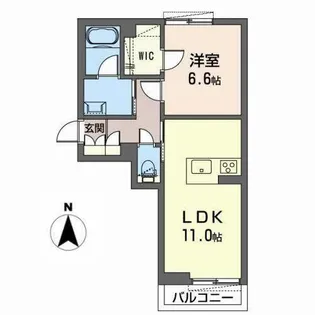 シャーメゾン エクセル【0201号室】の間取り