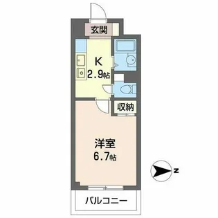 グレイスフローラ富雄【0202号室】の間取り