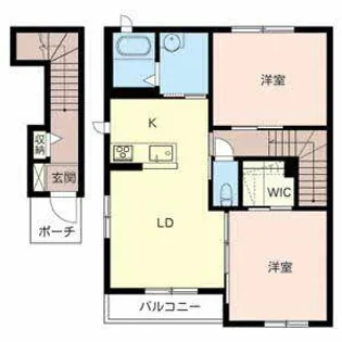 ヴィラ パストラル【A203号室】の間取り
