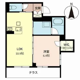 レフィシア西院【0103号室】の間取り