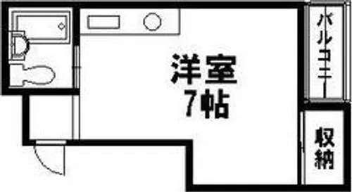 ジョイフル大今里【1階】の間取り