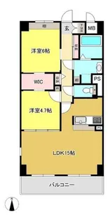 プライムコート神明【202号室】の間取り