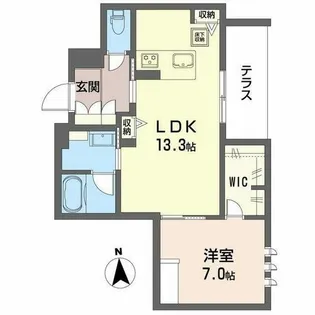 メゾン ブランカ あびこ南【0101号室】の間取り