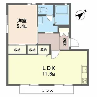 CAハウス【0101号室】の間取り