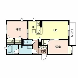 ShaMaison フローレ三国ヶ丘【0103号室】の間取り