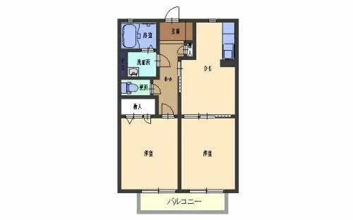 シャーメゾン ダンサント【0102号室】の間取り