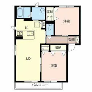シャトー青地【B103号室】の間取り