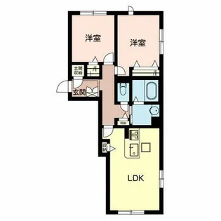 シャーメゾン Dorf St.【0102号室】の間取り