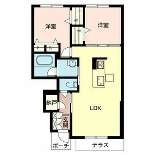 ムーンライト【B102号室】の間取り