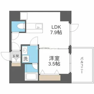 ブエナビスタ難波サウスタワー【6階】の間取り