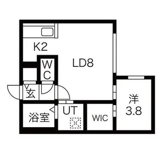 Hills SapporoⅡ【1階】の間取り