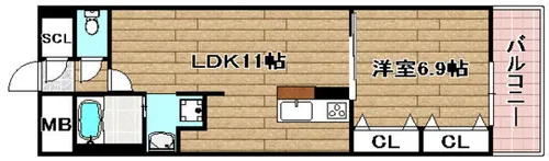 Reine Nord Inoue【3階】の間取り