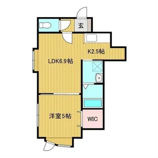 シューストリングス【2階】の間取り