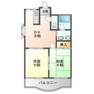 ラジャクラブ01【2階】の間取り