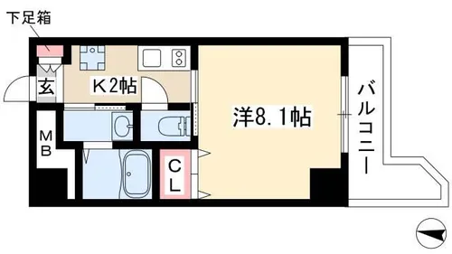 ISM金山【8階】の間取り