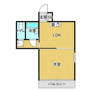 サフランマンション【5階】の間取り