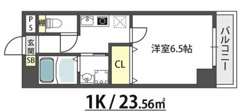 ロイヤルクイーンズパーク関目【3階】の間取り