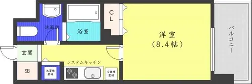 レジディア北三条【6階】の間取り