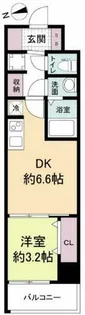 スペーシア日本橋東【4階】の間取り