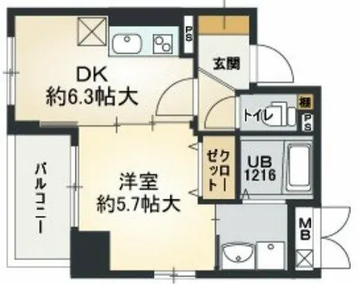 ティ ベルデ【9階】の間取り