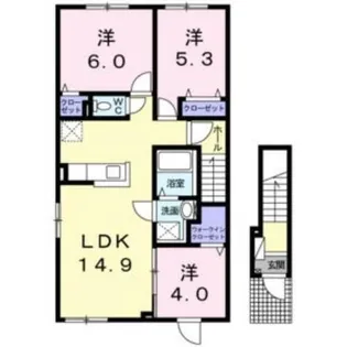 グレイス クイール【2階】の間取り