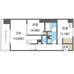 JP noie 円山表参道【6階】の間取り