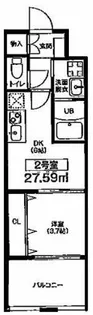 ビガーポリス412天満二丁目Ⅱ【2階】の間取り