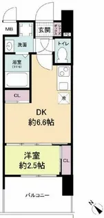 セレニテ阿波座ミラク【13階】の間取り