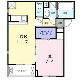 プロシード巽【1階】の間取り