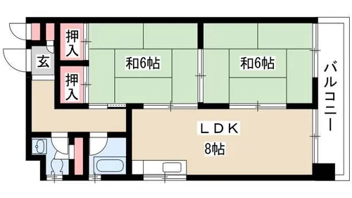 穂高ハイツ【202号室】の間取り