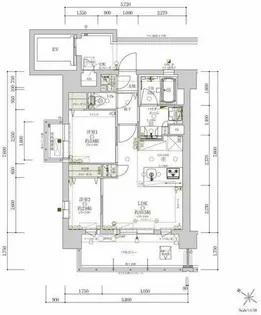 アクロス薬院グレイステージ【8階】の間取り