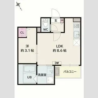 Jack koyoⅡ【2階】の間取り