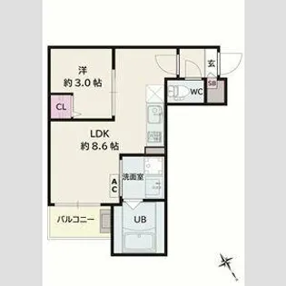 Jack koyoⅡ【3階】の間取り