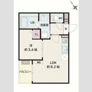 Jack koyoⅡ【1階】の間取り