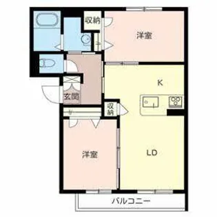 エフ・メゾン【0302号室】の間取り