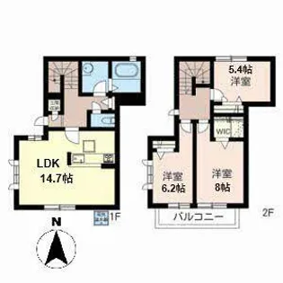 メゾン・ド・ココア【0106号室】の間取り