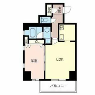 サニープレイス新梅田【0502号室】の間取り