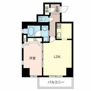 サニープレイス新梅田【0502号室】の間取り