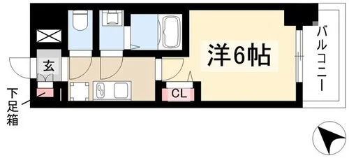 アドバンス名古屋シュテルン【10階】の間取り