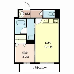 テラス クラーヴス【3階】の間取り