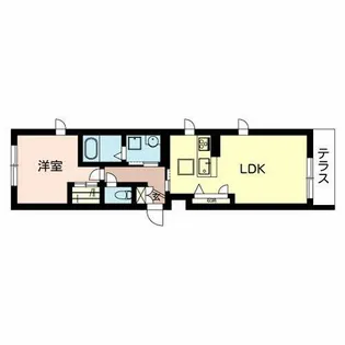 シャーメゾン千里丘【1階】の間取り