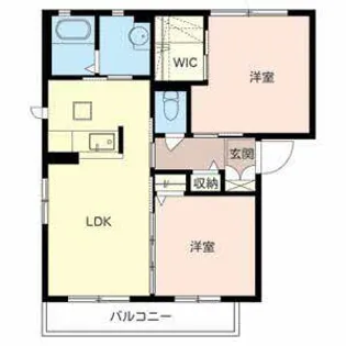 シャーメゾンリベルタ【0201号室】の間取り