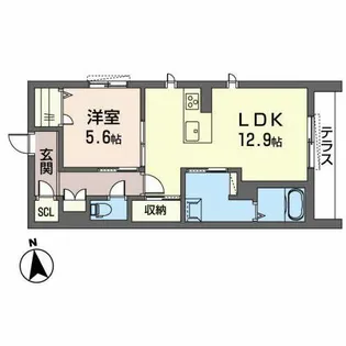 BEREO NANKAIWAKAYAMACITY【0105号室】の間取り