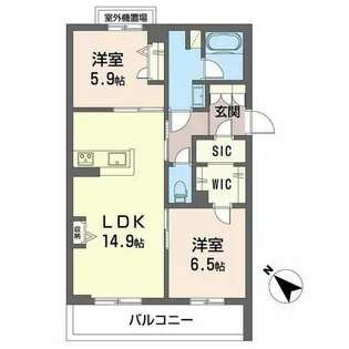 シャーメゾン グラニテ【0301号室】の間取り